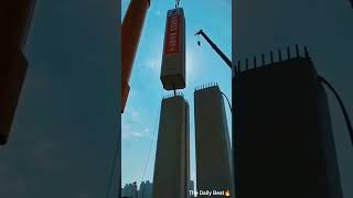 How to place a Precast Concrete and Efficient Loading Techniques in Construction👷💯✨👍