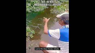 Cenal Cenul Mancing Wader / Fishing Full Strike Of Barb #Shorts