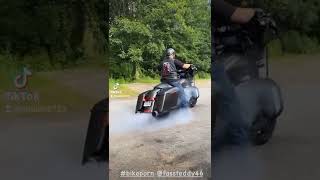 2020 street glide special burn out!!