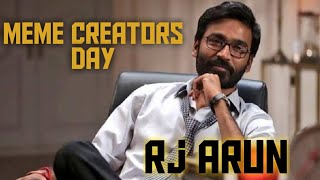 Meme creators day | Tamil | Rj Arun | March 26 | Thug Life | COVID 19|