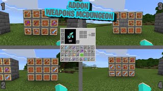 MINECRAFT DUNGEON WEAPONS ADDON|| SUPPORTED MINECRAFT VERSION 1.14 1.15(BETA) 1.16