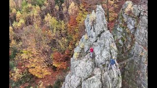 Via Ferrata Ledová stěna / Via Ferrata Horní vyhlídka / Vír / DJI - říjen 2024