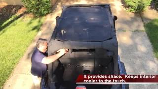 Exploring Jeeps - Sunshade install and removal on a Jeep Wrangler