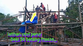 @Proses pemasangan besi balok gantung dudur