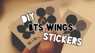 DIY BTS WINGS STICKERS