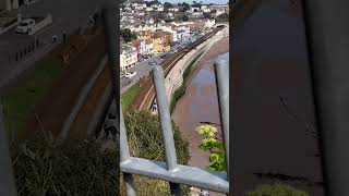 GWR 150 2xx and 150 2xx depart Dawlish 08/04/23