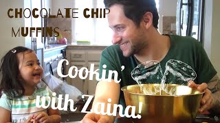 Cookin with Zaina - Yummy Chocolate Chip Muffins