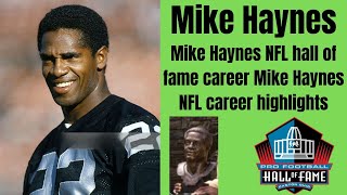 Mike Haynes NFL hall of fame career | Mike Haynes NFL career highlights