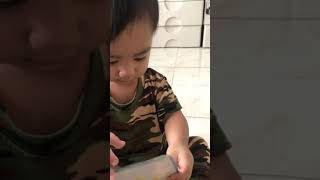 19 month old learning ABCs 0421 Part 1