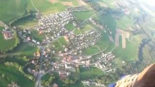 Hot Air Balloon ride in Gruyere distirict Switzerland 2010