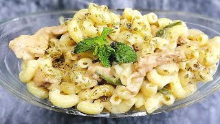 White Sauce Pasta |Quick and easy White sauce Pasta Recipe |macaroni in White Sauce |Food world |