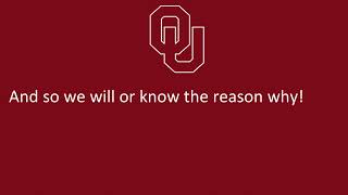 University of Oklahoma's Secondary Fight Song, "O.K. Oklahoma"