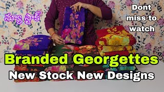 Branded Georgette Sarees💕#onlineshopping #fancysarees #branded #georgette #partywear #newstock ##