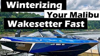 How to winterize a 2016 Malibu wakesetter boat - Defogging spark plugs and draining the ports