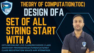 DFA that accept Set of all strings start with 'a' | TOC | DFA Example | GATE/NET/PSU