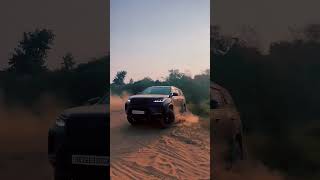 Z-black fortuner drifting in sand #shots #shorts #trending