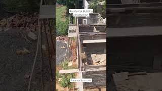 Residential Building construction upto Ground floor Slab #construction #brickwork#ytshorts