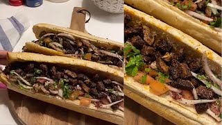 ساندوتشات تركية الذيذة 🌯✨/شروق النهدي