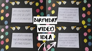 Long distance Birthday video | Stop motion animation | Creative ballons birthday video