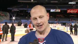 Dec 31 2011 NY Rangers Alumni Game Player Interviews