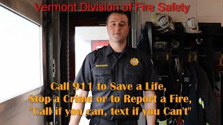 What you need to know when calling 911 - Vermont Division of Safety & South Burlington Fire