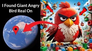 😱I Found Giant Angry Bird In Real life!?🤯On Google Earth Universal S2z🌎#maps #earth #viralvideo