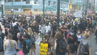 Juneteenth Black Lives Matter rally at Bryant Park, NYC