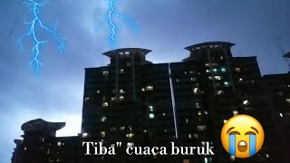 Hujan petir Hari ini  || cuaca hongkong hari ini 😢