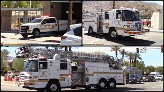 Palm Springs Fire Dept. Squad 1, Engine 1 & Truck 2 Responding -Week1