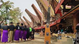 Penerimaan Tamu di Alm, Ibu Maria Belopandung. RITUAL Pemakaman Suku Toraja