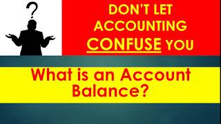 What is an Account Balance