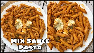 Mix Sauce Pasta Recipe | Creamy Pasta Recipe | Easy Pasta Recipe | Humbiharsehain