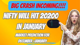 NIFTY WILL CRASH !!! 20200 SOON ,BANKNIFTY WILL HIT 46000 IN JAN #niftyanalysis #bankniftyanalysis