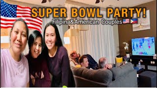 SUPER-BOWL WATCH PARTY PINAY WITH AFAM #filipinamarriedtoforeigner #filamcouple #pinoyfood