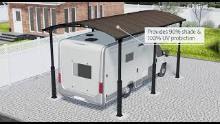 Etapes du montage des carports Alpine RV de Palram