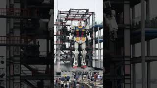 GUNDAM RX-78F00 .Life size Gundam Robot Mobile suit moving at GUNDAM FACTORY ,YOKOHAMA JAPAN