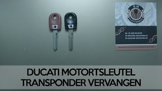 Ducati key shell change, replace / Ducati motorsleutel vervangen