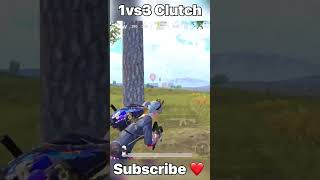 😈Pro Squad vs Me (1vs3) Clutch 🔥#bgmi #shorts #igsujal #pubgmobile #shortvideo