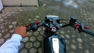 PAKAI HELM HALF FACE || SETINGAN KAMERA JADI MIRING - RIDING RX KING ROJALI