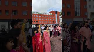 Dhol Tasha on eve of Ganesh chaturthi 2023, in Hoofdorp Netherlands