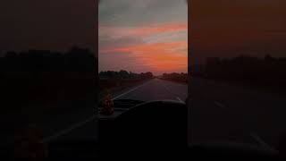 Chal pade hum🚦🛹 // Evening Car Driving🛣️🚙🚗 // love the view 💜//Status 🔥