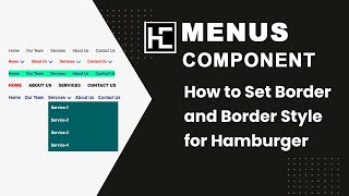 How to Set Border and Border Style for Hamburger