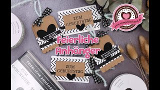 Tutorial: Feierliche Anhänger mit Produkten von Stampin' Up!