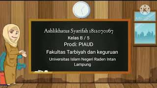 UAS EVALUASI PEMBELAJARAN AUD. ASHLIKHATUS SYARIFAH 1811070167 ✨