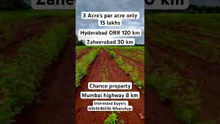 3 Acre’s par acre 15 lakhs only #nirna #karnataka #zaheerabad #humnabad #mannaekhelli #nh65 #lowcost