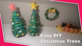 Christmas tree decroation🎄with paper DIY. 圣诞树手工教程