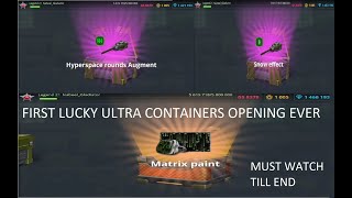 Tanki Online First Luckiest Ultra Containers Opening Ever