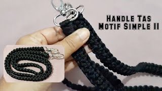 Cara Membuat Handle Tas Motif Simple dari Tali kur II | Oemah Kreasi