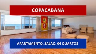 AP0605 - LEME, Av. Atlântica, lindo apartamento, amplo, salões, 4 quartos, 2 vagas.