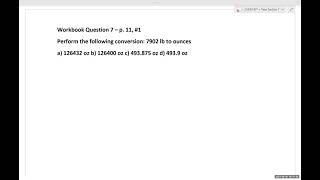 CHEM 107 Ch. 1 Problem Solving Session # 5: English to English Conversions